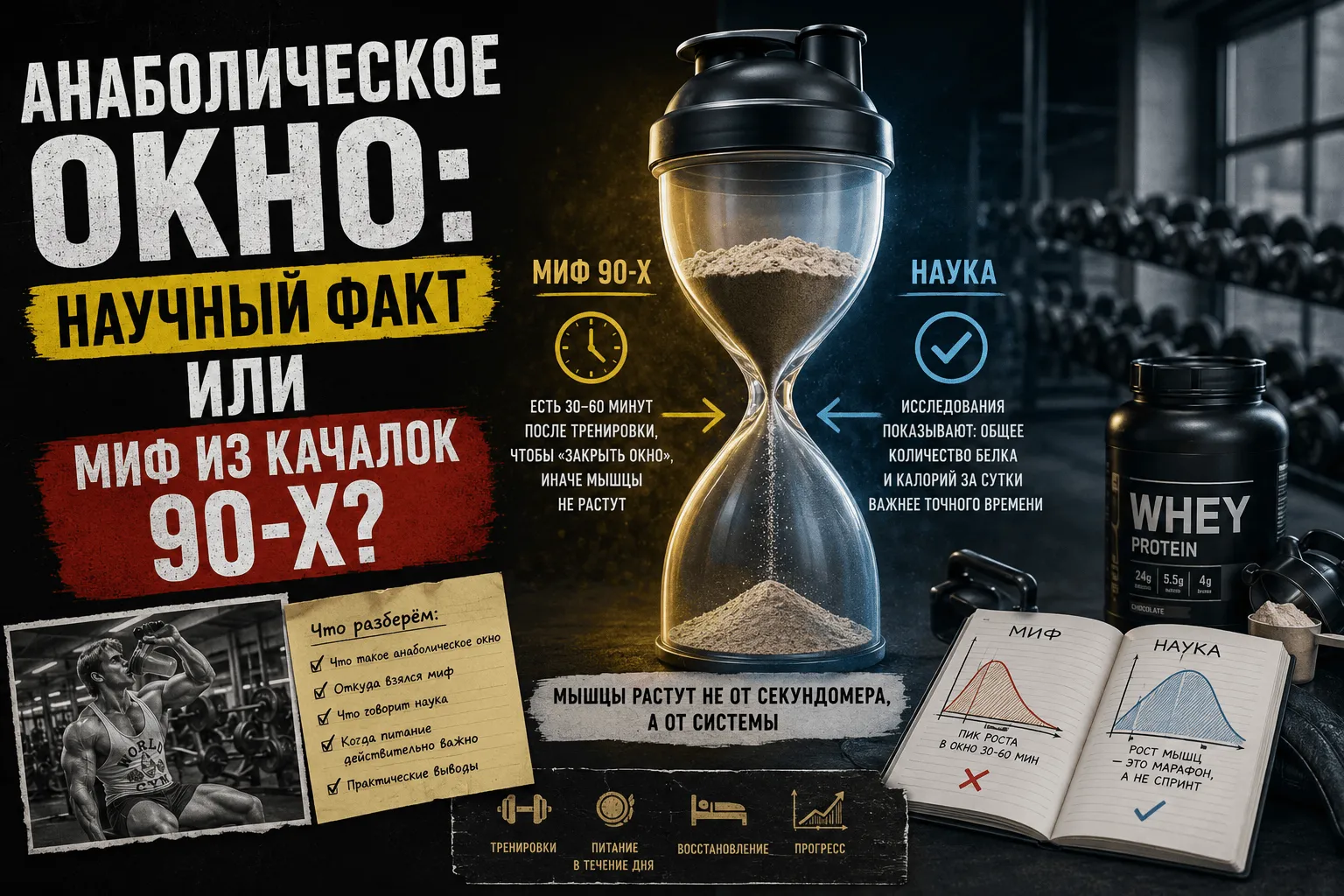 Анаболическое окно: научный факт или миф из качалок 90-х?